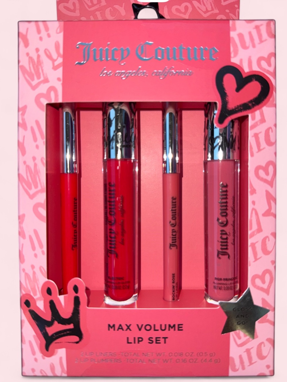 Juicy Couture Lip Kit in Bright Red and Soft Pink